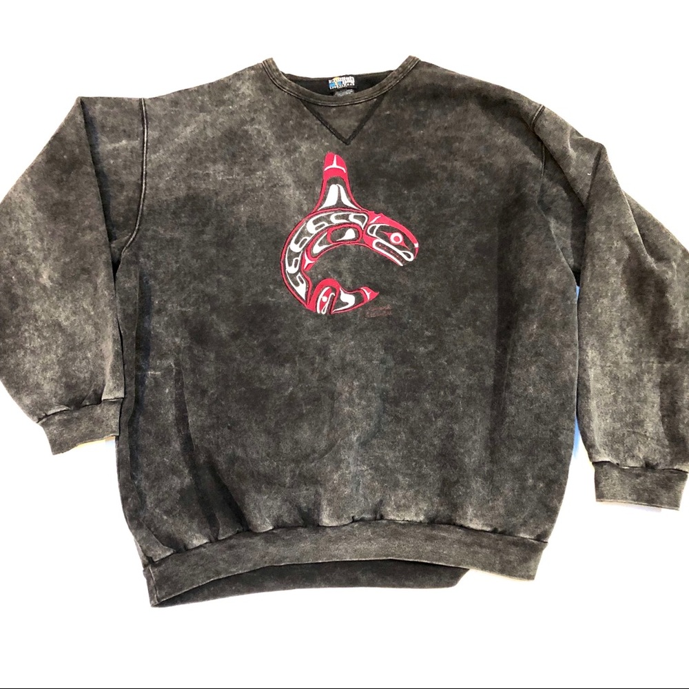 English Bay Sportswear Sweatshirt sz 2XL. Charcoal. Cotton Blend